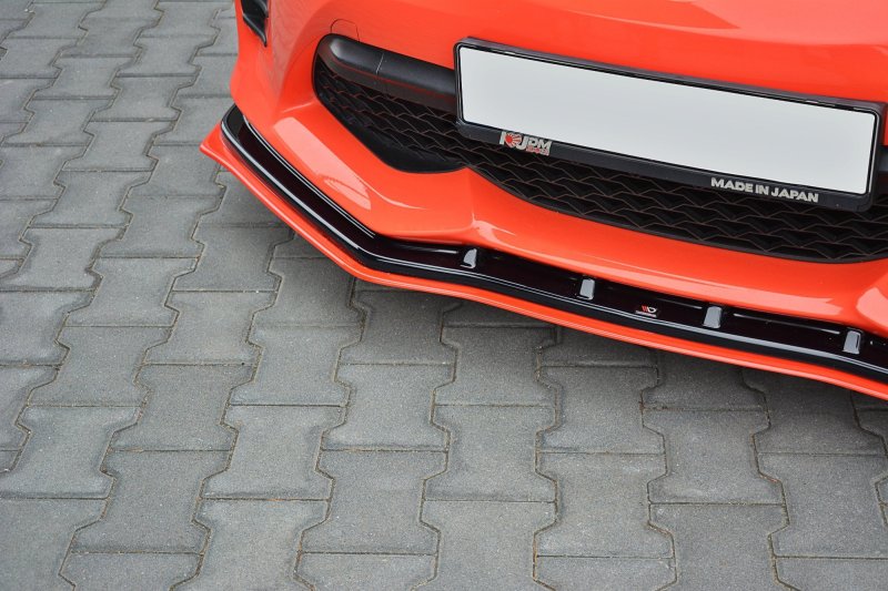 Maxton Front Ansatz V.4 für TOYOTA GT86 FACELIFT schwarz Hochglanz TO-GT86-1F-FD3RRED+FD3-G