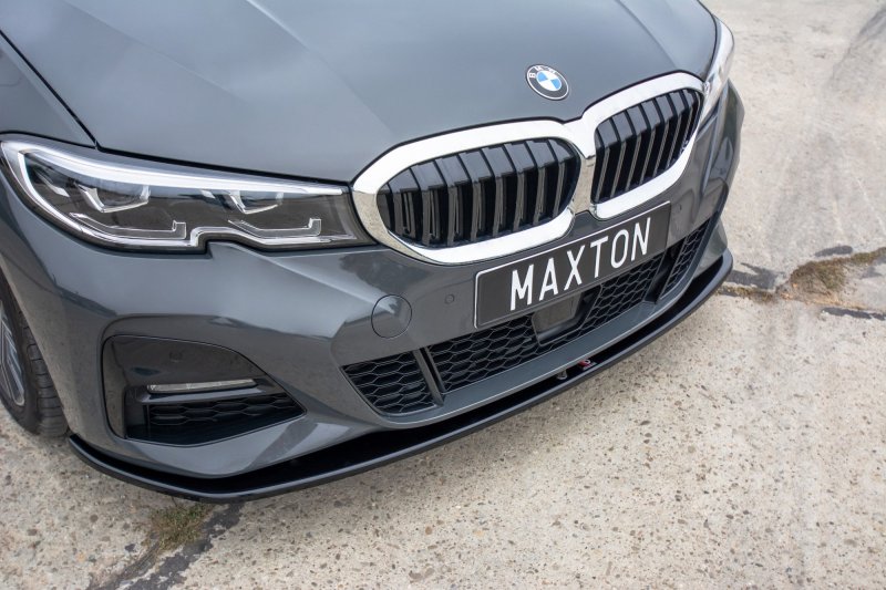 Maxton Front Ansatz V.3 für BMW 3er G20 M Paket schwarz Hochglanz BM-3-20-MPACK-FD3-G