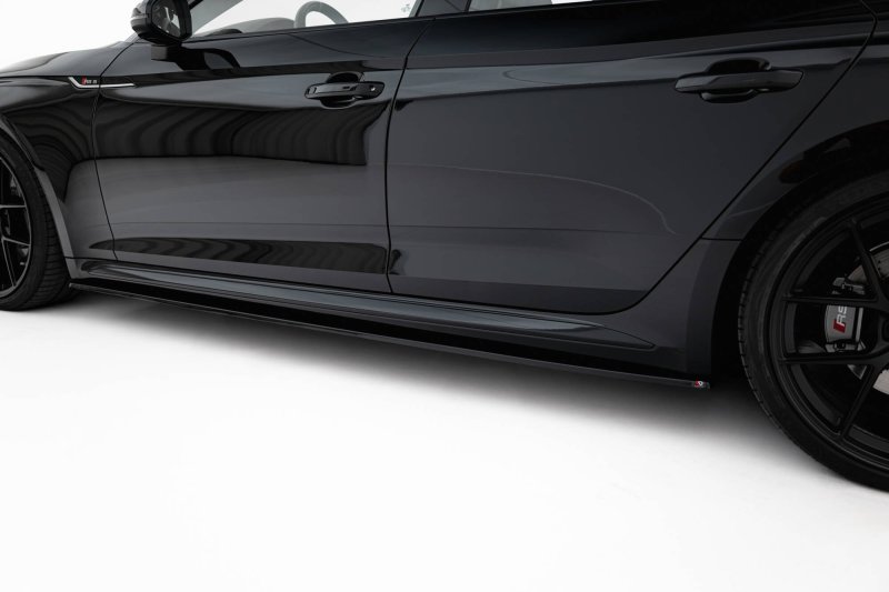 Maxton Seitenschweller Ansatz Audi RS5 Sportback F5 schwarz Hochglanz AU-RS5-2-SB-SD1-G