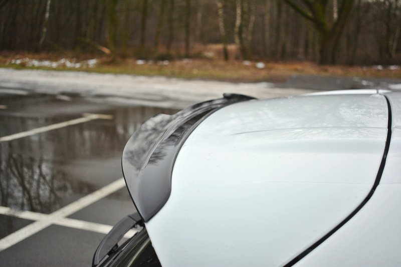 Maxton Spoiler CAP für RENAULT CLIO MK4 RS schwarz Hochglanz RE-CL-4-RS-CAP1-G