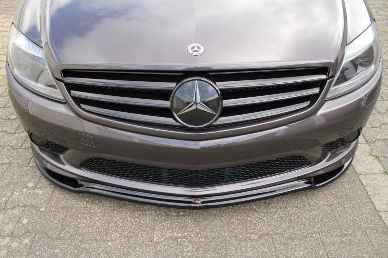 Maxton Front Ansatz für MERCEDES CL 500 C216 AMGLINE schwarz Hochglanz ME-CL-500-216-AMGLINE-FD1-G