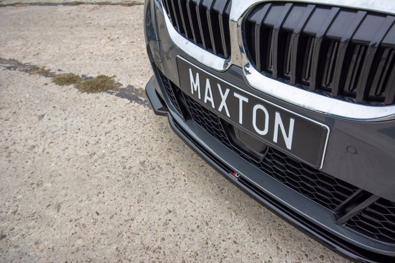Maxton Front Ansatz V.2 für BMW 3er G20 M Paket schwarz Hochglanz BM-3-20-MPACK-FD2-G