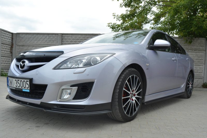 Maxton Seitenschweller Ansatz für MAZDA 6 MK2 SPORT HATCH (GH-SERIES) vor Facelift schwarz Hochglanz MA-6-2-SPORT-SD1-G