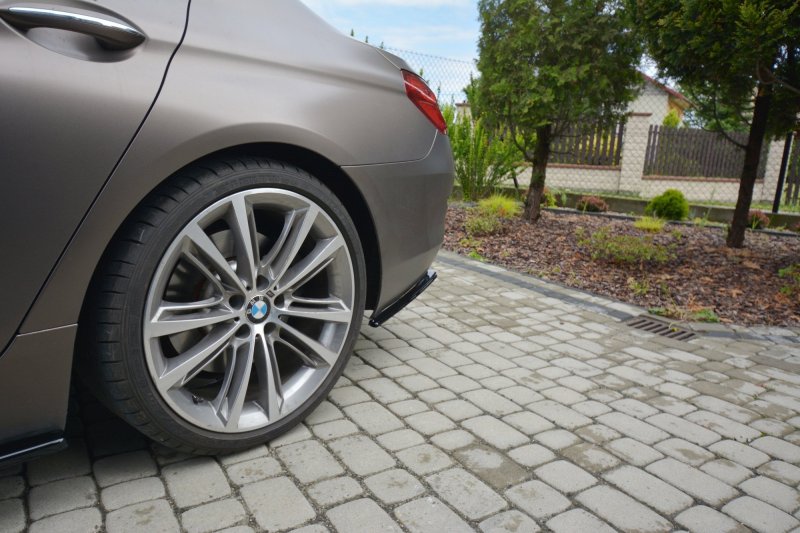 Maxton Heck Ansatz Flaps Diffusor für BMW 6er GRAN COUPÉ schwarz Hochglanz BM-6-06-GC-RSD1-G