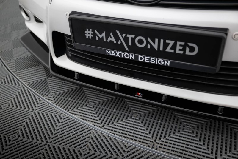 Preview: Maxton Front Ansatz V.1 Lexus GS Mk4 (L10) schwarz Hochglanz LE-GS-4-FD1-G