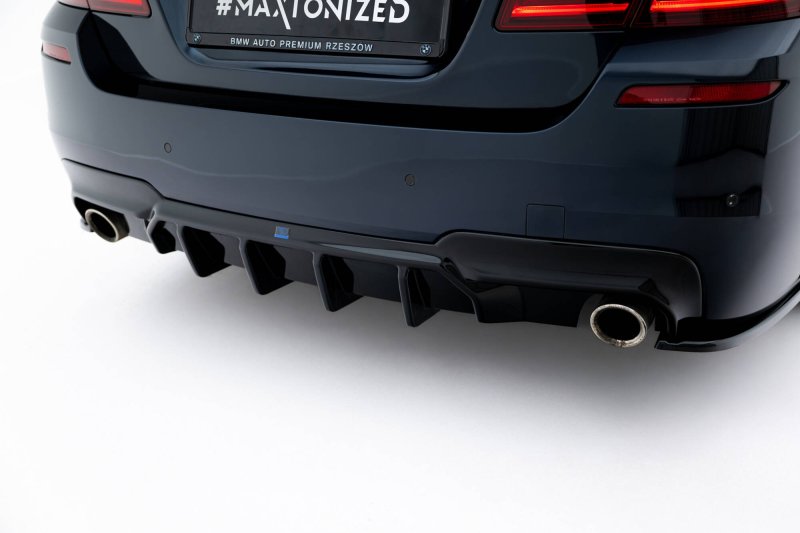Maxton Diffusor Heck Ansatz V.2 BMW 5er M-Paket F10 / F11 (Version mit zwei Einzelauspuffanlagen) BM-5-10-MPACK-RS2GO_O
