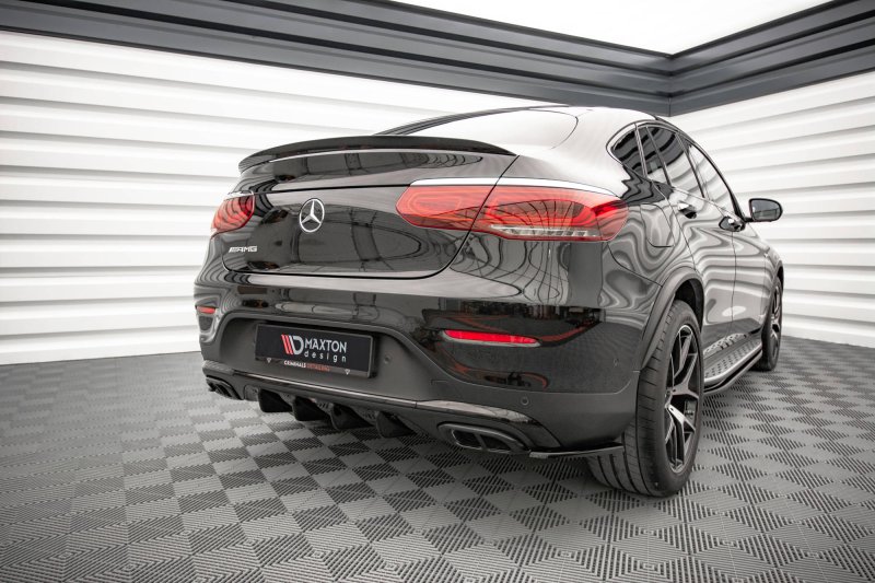 Maxton Diffusor Heck Ansatz für Mercedes-Benz GLC Coupe AMG-Line C253 Facelift schwarz Hochglanz ME-GLC-C253F-AMGLINE-RS1-G