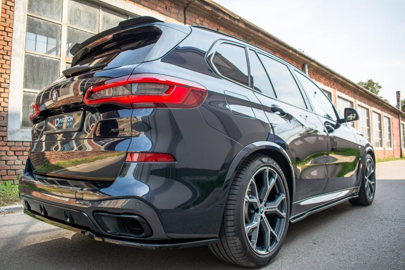 Maxton Seitenschweller Ansatz für BMW X5 G05 M Paket schwarz Hochglanz BM-X5-05-MPACK-SD1-G