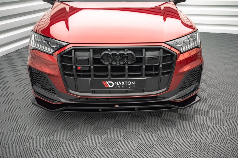 Maxton Front Ansatz für Audi SQ7 /Q7 S-Line Mk2 (4M) Facelift  schwarz Hochglanz AU-SQ7-2F-FD1G+FD1R-G