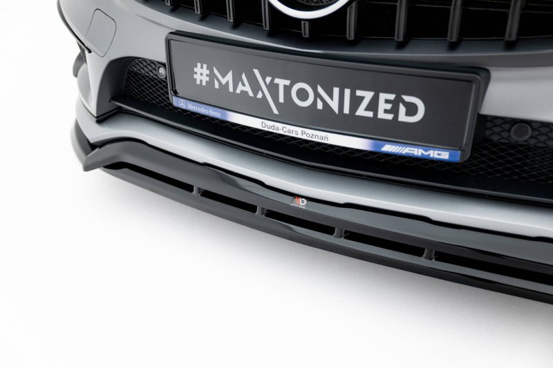 Maxton Front Ansatz Mercedes-Benz GLA 45 AMG Off-roader X156 schwarz Hochglanz ME-GLA-156-AMG-OR-FD1G+FD1R-G