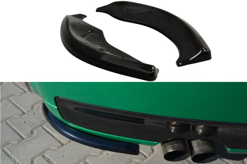 Maxton Heck Ansatz Flaps Diffusor für AUDI S3 8L schwarz Hochglanz AU-S3-8L-RSD1-G
