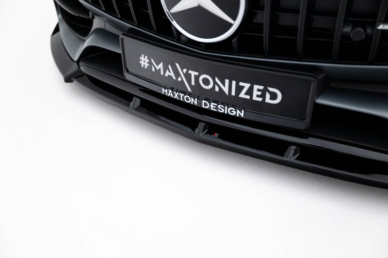 Maxton Front Ansatz Mercedes-AMG GT C C190 Facelift schwarz Hochglanz ME-AMG-GTC-1F-FD1-G