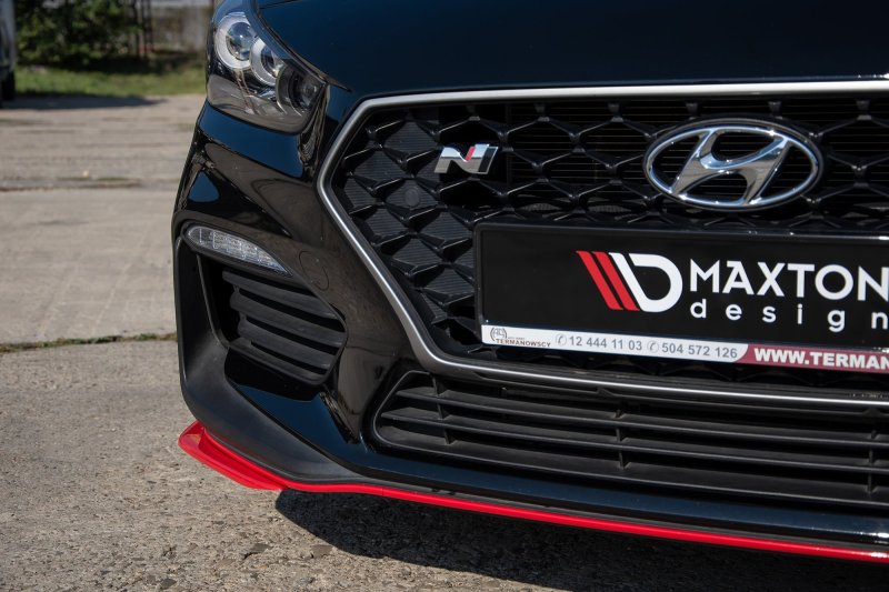 Maxton Front Ansatz fürs Hyundai I30 N Mk3 Hatchback / Fastback HY-I30-3-N-FB-FD1-RED