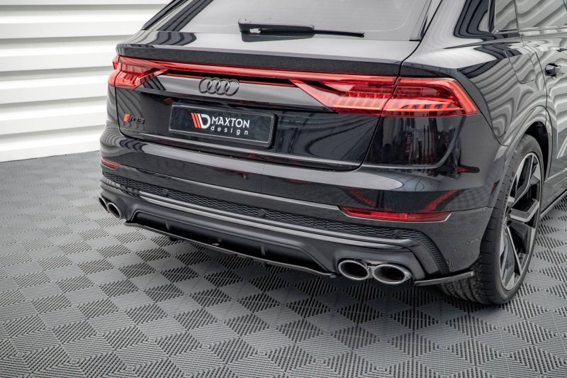 Maxton Heck Ansatz Flaps Diffusor für Audi SQ8 Mk1 schwarz Hochglanz AU-SQ8-1F-RSD1-G