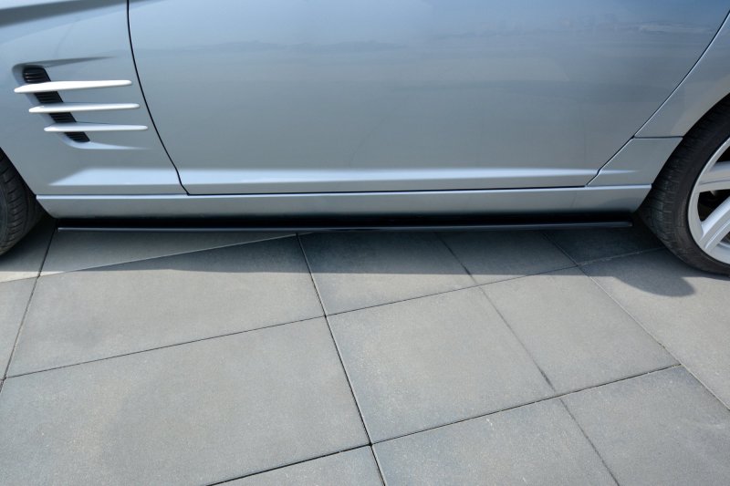 Maxton Seitenschweller Ansatz für CHRYSLER CROSSFIRE  schwarz Hochglanz CHR-CR-SD1-G