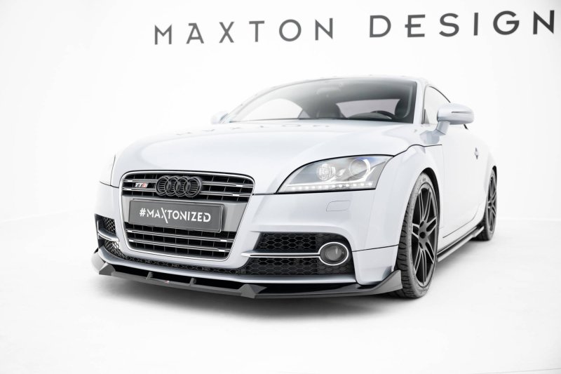 Maxton Front Ansatz V.3 Audi TT S / TT S-Line 8J Facelift schwarz Hochglanz AU-TT-2-SLINE-FD3-G