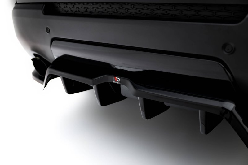Maxton Mittlerer Cup Diffusor Heck Ansatz Land Rover Range Rover Sport Mk2 schwarz Hochglanz LR-RR-SPORT-2-RD1G+RD2-G