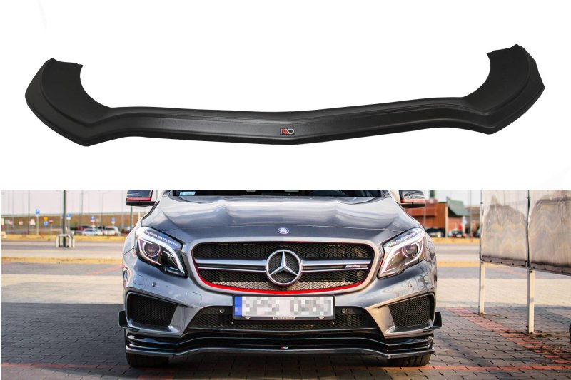 Maxton Front Ansatz für Mercedes GLA 45 AMG SUV (X156) vor Facelift Carbon Look  ME-GLA-156-AMG-FD1-C