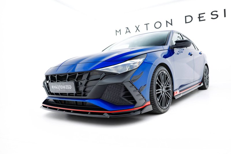 Maxton Front Ansatz V.2 Hyundai Elantra N Mk7 schwarz Hochglanz HY-EL-7-N-FD2-G