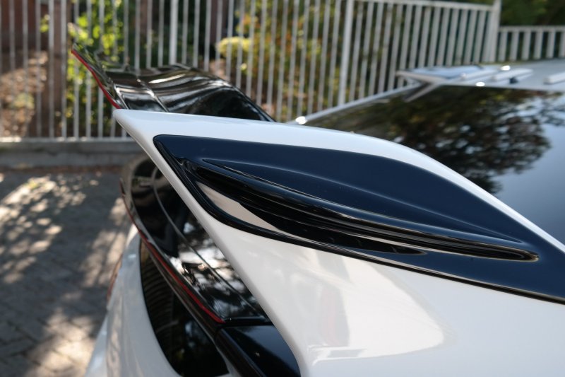 Maxton Spoiler Abrisskante oben V.2 für HONDA CIVIC X TYPE R schwarz Hochglanz HO-CI-10-TYPE-R-CAP2-G
