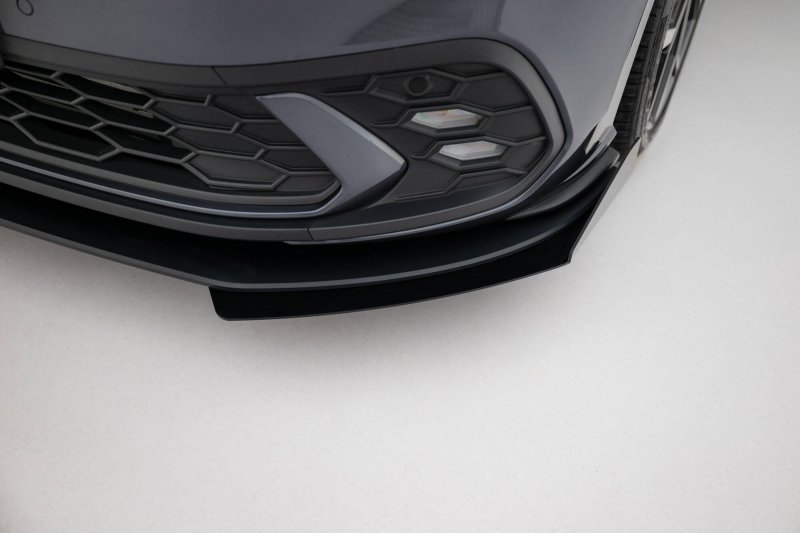 Maxton Front Flaps VW Polo AW GTI Facelift schwarz Hochglanz VWPO6FGTICNC-FSF1-G