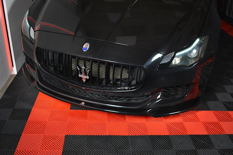 Maxton Front Ansatz für MASERATI QUATTROPORTE MK.6 vor Facelift schwarz Hochglanz MS-QP-6-FD1-G