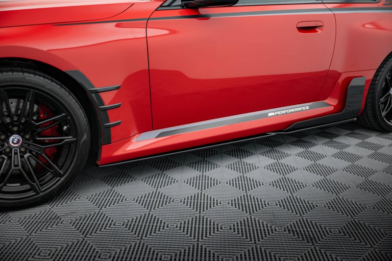 Maxton Seitenschweller Ansatz BMW M2 M-Performance G87 schwarz Hochglanz BM-M2-G87-MP-SD1-G