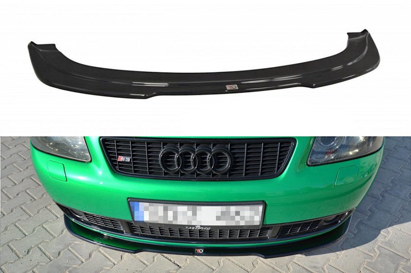 Maxton Front Ansatz für AUDI S3 8L schwarz Hochglanz AU-S3-8L-FD1-G