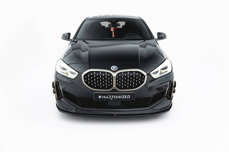Maxton Front Ansatz BMW M135i M-Performance F40 schwarz Hochglanz BM-1-40-M-MPFC-FD1-G