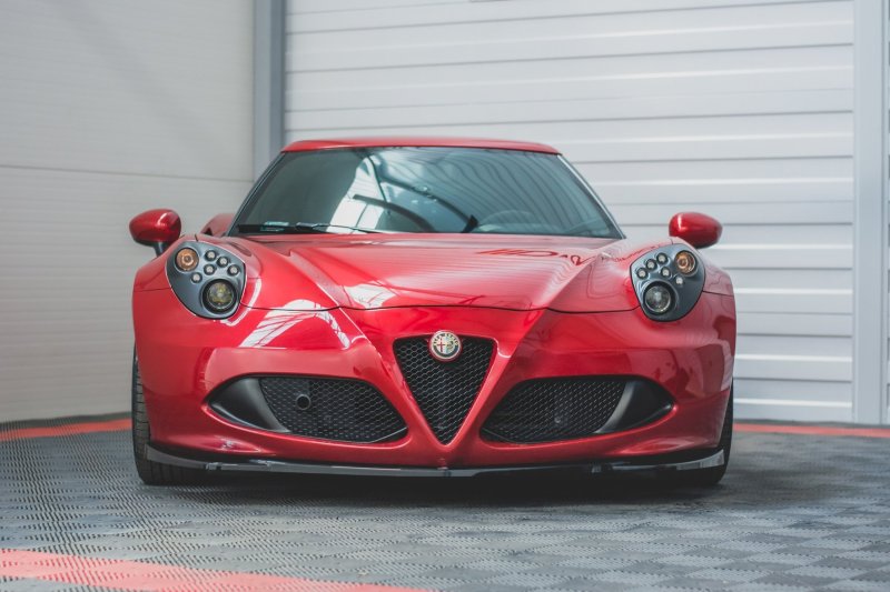 Maxton Front Ansatz für Alfa Romeo 4C schwarz Hochglanz AL-4C-FD1-G