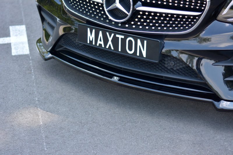 Maxton Front Ansatz V.2 für Mercedes-Benz E-Klasse W213 Coupe (C238) AMG-Line schwarz Hochglanz ME-E-213-AMGLINE-C-FD2-G