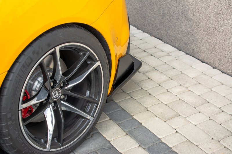 Maxton Heck Ansatz Flaps Diffusor V.1 für Toyota Supra Mk5 schwarz Hochglanz TO-SU-5-RSD1-G