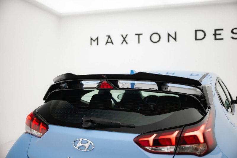 Maxton Spoiler CAP Abrisskante Hyundai Veloster N Mk2 schwarz Hochglanz HY-VE-2-N-CAP1-G
