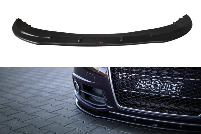 Maxton Front Ansatz für Audi A6 S-Line C6 FL  schwarz Hochglanz AU-A6-C6F-SLINE-FD1-G