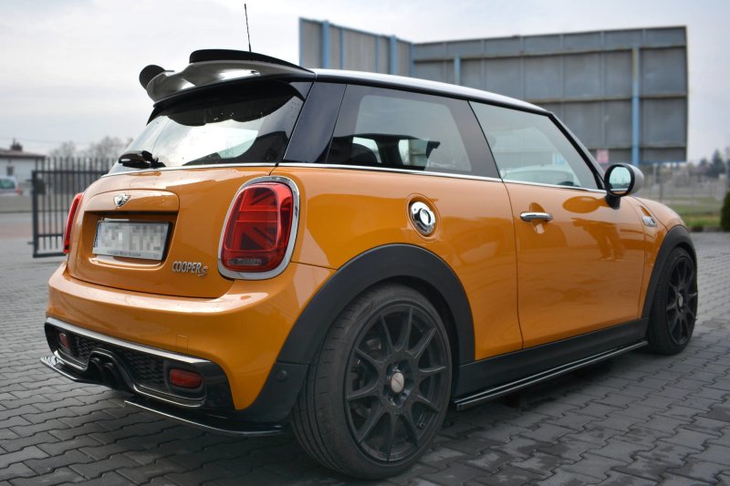 Maxton Spoiler CAP für MINI COOPER S MK3 vor Facelift 3-Türer (F56) schwarz Hochglanz MC-S-3-56-CAP1-G