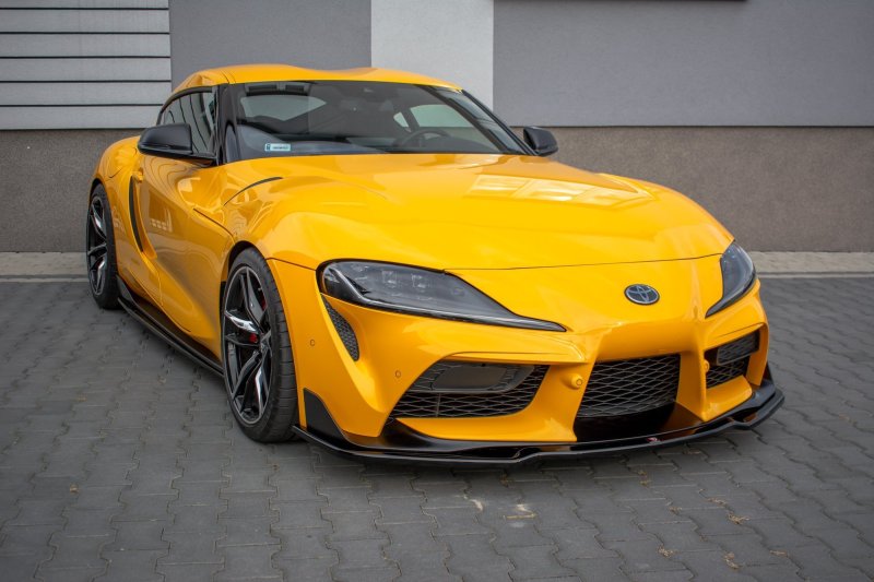Maxton Front Ansatz V.2 für Toyota Supra Mk5 schwarz Hochglanz TO-SU-5-FD2-G