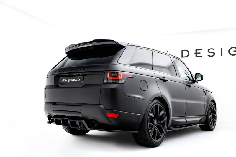 Maxton Spoiler CAP Abrisskante Land Rover Range Rover Sport Mk2 schwarz Hochglanz LR-RR-SPORT-2-CAP1-G