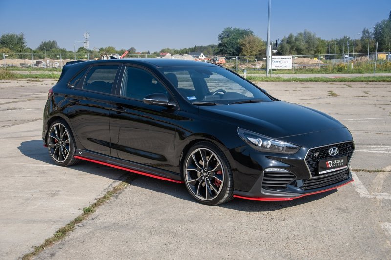 Maxton Seitenschweller Ansatz für V.3 für Hyundai I30 N Mk3  HY-I30-3-N-FB-SD1-RED