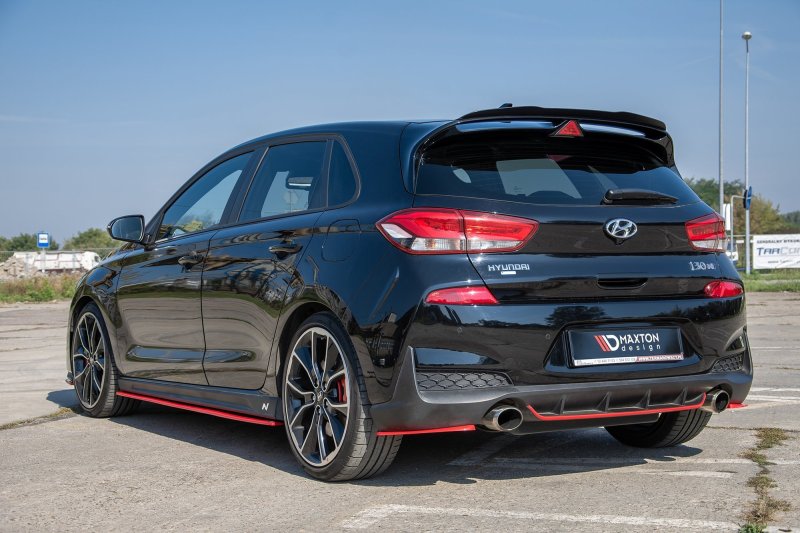 Maxton Heck Ansatz Flaps Diffusor V.2 für Hyundai I30 N Mk3 Hatchback HY-I30-3-N-RSD2-RED