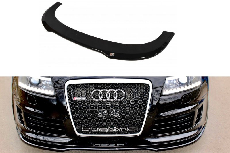 Maxton Front Ansatz für AUDI RS6 C6 schwarz Hochglanz AU-RS6-C6-FD1-G