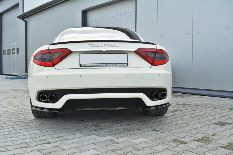 Maxton Heck Ansatz Flaps Diffusor für MASERATI GRANTURISMO 2007-2011 schwarz Hochglanz MS-GT-1-RSD1-G