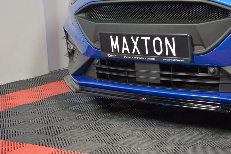 Maxton Front Ansatz V.5 für Ford Focus ST / ST-Line Mk4 schwarz Hochglanz FO-FO-4-STLINE-FD5-G