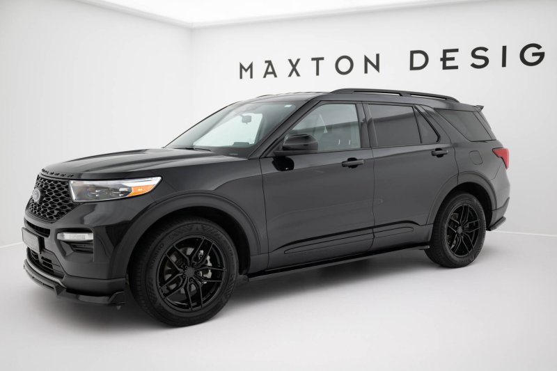 Maxton Seitenschweller Ansatz Ford Explorer XLT Mk6 schwarz Hochglanz FO-EX-6-XLT-SD1-G