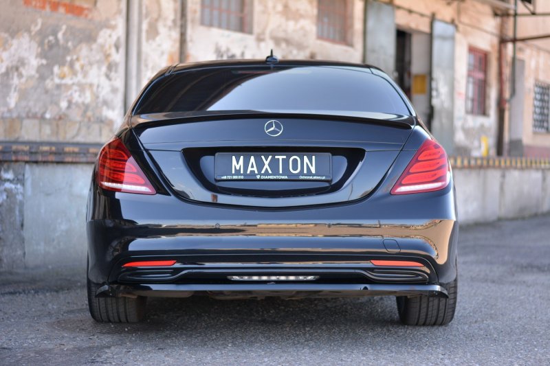 Maxton Spoiler CAP für Mercedes S-KLASSE W222 schwarz Hochglanz ME-S-222-CAP1-G