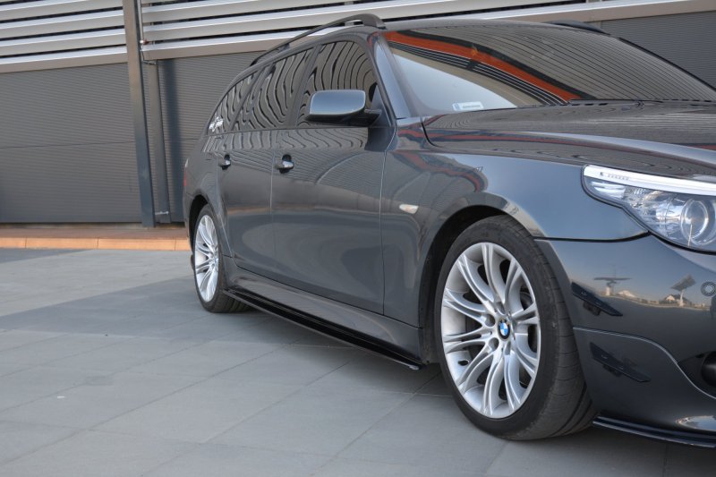 Maxton Seitenschweller Ansatz für BMW 5er E60/61 M Paket schwarz Hochglanz BM-5-60-MPACK-SD1-G