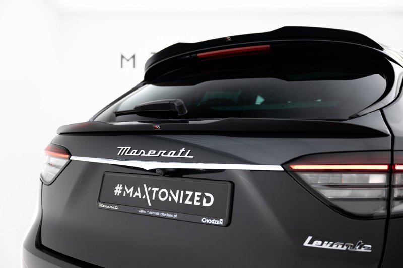 Maxton Unterer HeckSpoiler CAP Abrisskante Maserati Levante GT Mk1 Facelift schwarz Hochglanz MS-LE-1F-GT-CAP2-G