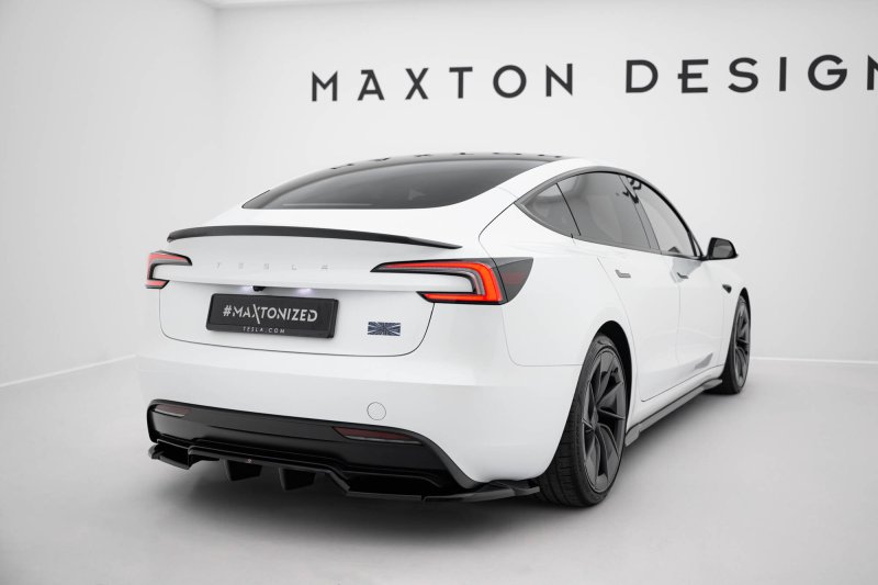 Maxton Mittlerer Cup Diffusor Heck Ansatz V.2 Tesla Model 3 Performance Mk1 Facelift schwarz Hochglanz TE-MODEL3-1F-PFC-RD2G+RD3-G