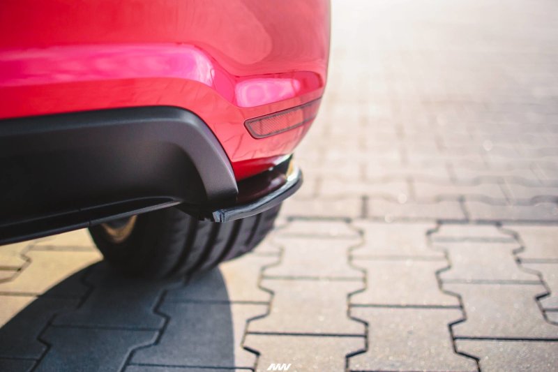 Maxton Heck Ansatz Flaps Diffusor für VOLKSWAGEN Polo 6R GTI vor Facelift schwarz Hochglanz VW-PO-5-GTI-RSD1-G
