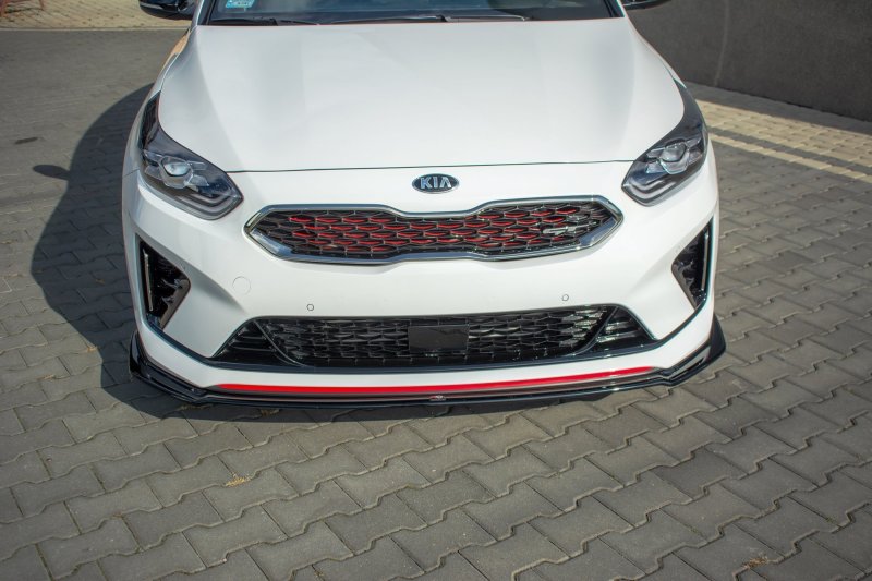 Preview: Maxton Front Ansatz V.1 für Kia ProCeed GT Mk 3 schwarz Hochglanz KI-CE-3-PRO-GT-FD1-G