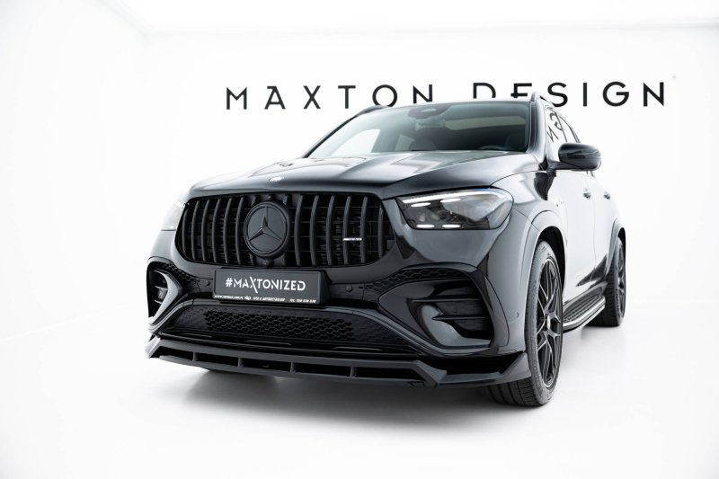 Maxton Front Ansatz Mercedes-AMG GLE 53 / AMG-Line SUV / Coupe W167 Facelift / C167 Facelift schwarz Hochglanz ME-GLE-X167F-53-FD1G+FD1R-G